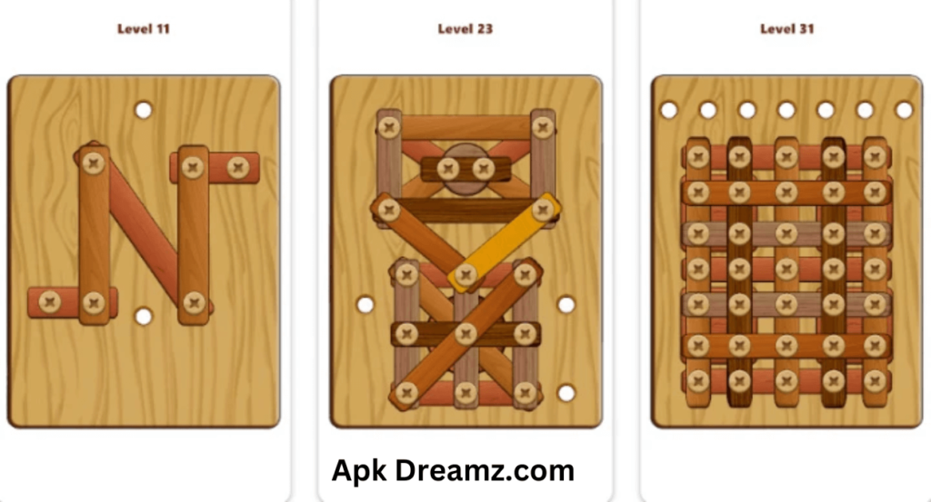 Wood Nuts & Bolts Puzzle Mod Apk